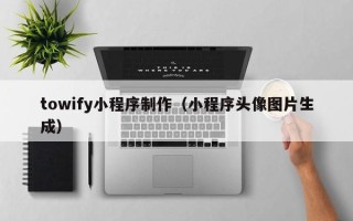 衡东towify小程序制作（小程序头像图片生成）